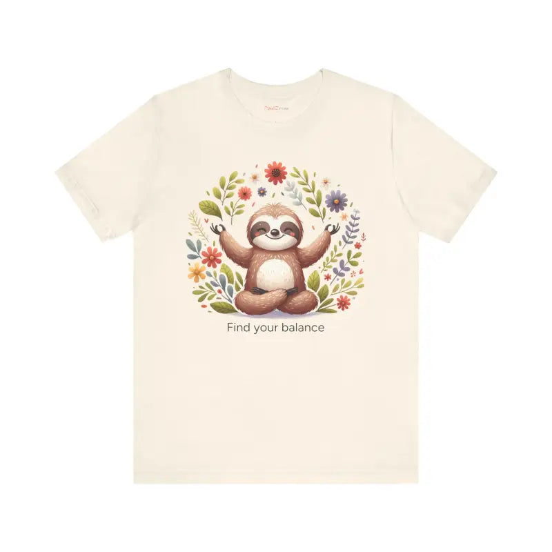 Serene Sloth Yoga Unisex Jersey ?? Ultimate Comfort Tee - T-shirt