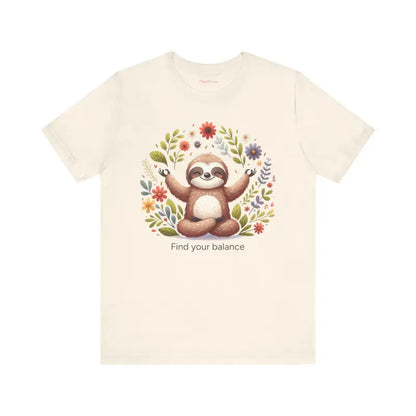 Serene Sloth Yoga Unisex Jersey ?? Ultimate Comfort Tee - T-shirt