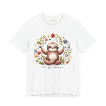 Serene Sloth Yoga Unisex Jersey ?? Ultimate Comfort Tee - T-shirt