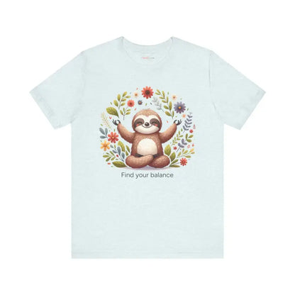 Serene Sloth Yoga Unisex Jersey ?? Ultimate Comfort Tee - T-shirt