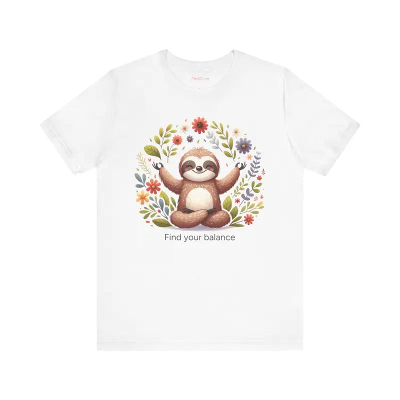 Serene Sloth Yoga Unisex Jersey ?? Ultimate Comfort Tee - T-shirt