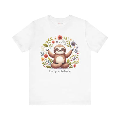 Serene Sloth Yoga Unisex Jersey ?? Ultimate Comfort Tee - T-shirt