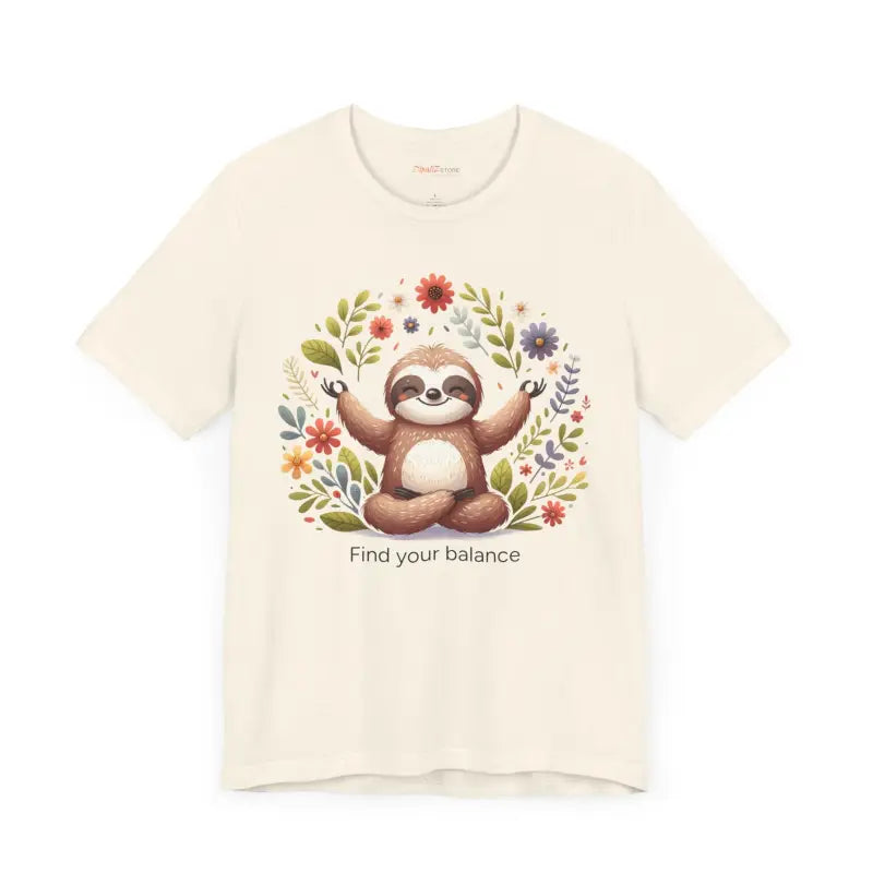 Serene Sloth Yoga Unisex Jersey ?? Ultimate Comfort Tee - T-shirt