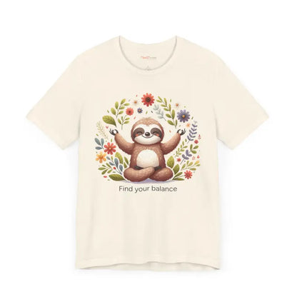 Serene Sloth Yoga Unisex Jersey ?? Ultimate Comfort Tee - T-shirt