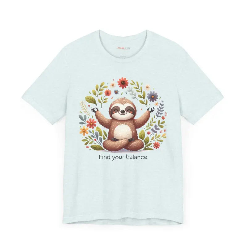 Serene Sloth Yoga Unisex Jersey ?? Ultimate Comfort Tee - T-shirt