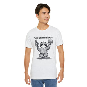 Sustainable Unisex Jersey Short - Ribbed Knit Collars - Dipaliz - T-shirts