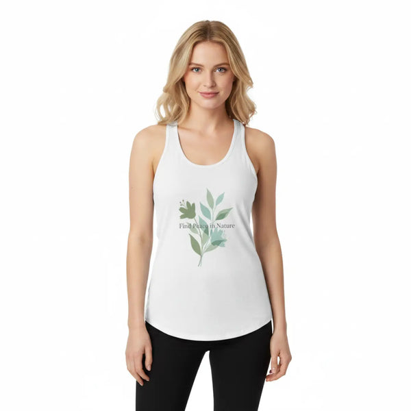 Slim Racerback Tank - Find Peace Nature Cotton - Dipaliz - Top