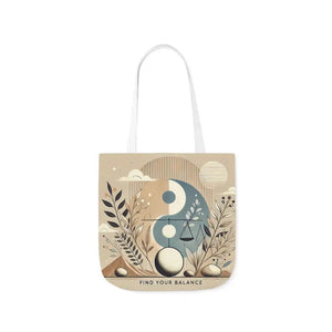 Bold Canvas Tote - Abstract Pattern Modern Design - Dipaliz - 16’’ × / White - Bags