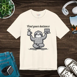 Unisex Jersey Short Sleeve Tee - Sustainable Fashion - Dipaliz - Natural / s - T-shirts