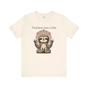 Unisex Jersey Short Tee Ribbed Knit Collars Comfort Style Dipaliz - Natural / s - T-shirts