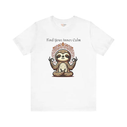 Unisex Jersey Short Sleeve Tee - Sloth Yoga Vibes - T-shirt