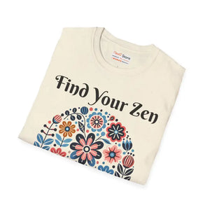 T-shirt - Unisex Softstyle Floral Tee - Comfort Meets Street Style - Dipaliz
