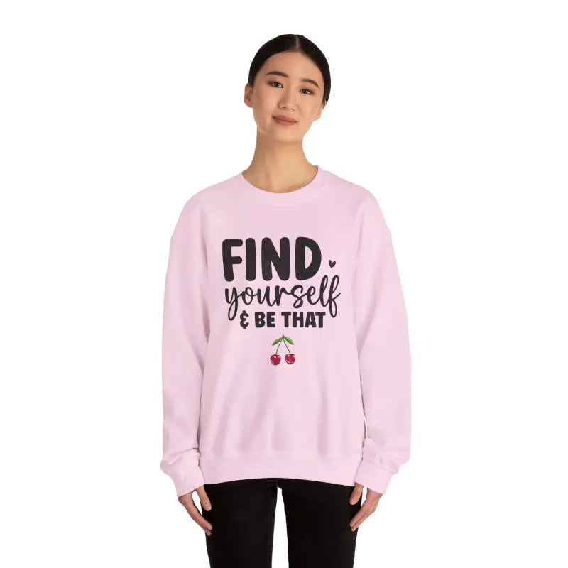 Find Yourself in Cozy Unisex Heavy Blend Crewneck - Sweatshirt