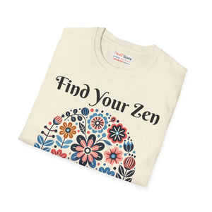 Soft Unisex Softstyle Floral Tee - Cotton Streetwear - Dipaliz - T-shirts