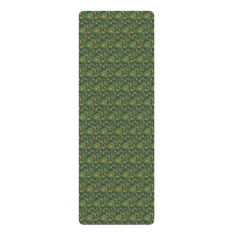 Unlock Zen with a Paisley Pattern Rubber Yoga Mat - 24” x 68” Home Decor