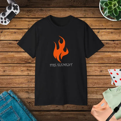 Fire Element T-shirt Unisex Ultra Cotton Tee - Black / s T-shirt