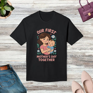 Soft Cotton our First Mother’s Day T-shirt - Dipaliz - T-shirts - s
