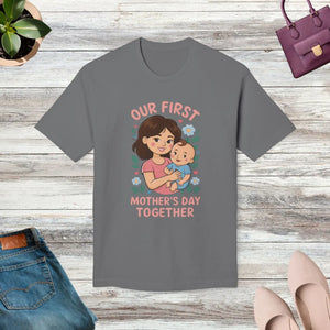 Soft Cotton our First Mother’s Day T-shirt - Dipaliz - T-shirts - s