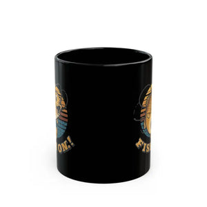 Fish on Black Ceramic Mug - Perfect for Lovers - Dipaliz - Mugs