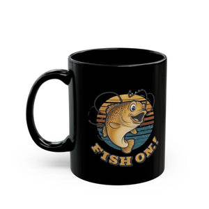 Vibrant Fish Black Ceramic Mug - Lover’s Gift - Dipaliz - Mugs