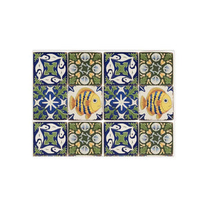 Fish Geometrical Ceramic Wall Tiles - Modern Art Design - Dipaliz
