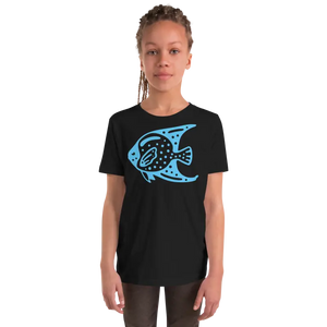 Youth Tee Fish in Blue T-shirt Adventure Style - Dipaliz - T-shirts