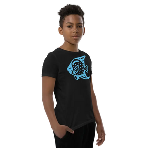 Youth Tee Fish in Blue T-shirt Adventure Style - Dipaliz - T-shirts