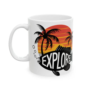 Vibrant Fish Island Ceramic Mug - Dipaliz - Mugs