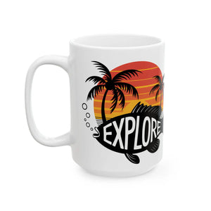 Vibrant Fish Island Ceramic Mug - Dipaliz - Mugs