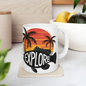 Vibrant Fish Island Ceramic Mug - Dipaliz - Mugs