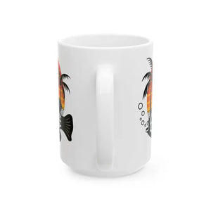 Fish Island Ceramic Mug - Colorful Paradise Escape - Dipaliz - Mugs