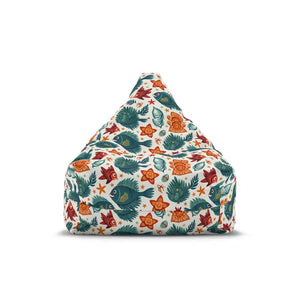 Funky Fish Bean Bag Chair Cover Tropical Vibes by Dipaliz - 27’’ × 30’’ 25’’ / Without Insert - Slipcovers