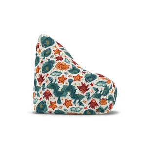 Funky Fish Bean Bag Chair Cover Tropical Vibes by Dipaliz - Slipcovers