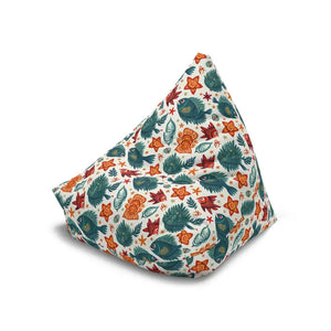 Funky Fish Bean Bag Chair Cover Tropical Vibes by Dipaliz - Slipcovers