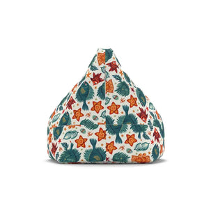 Funky Fish Bean Bag Chair Cover Tropical Vibes by Dipaliz - Slipcovers