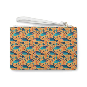 Chic Fish Pattern Clutch - Luxurious Vegan Leather - Dipaliz - Bags
