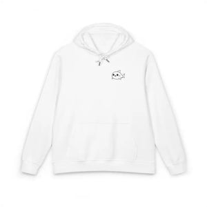 Unisex Embroidered Eco Raglan Hoodie Fish Design - Dipaliz - Hoodies