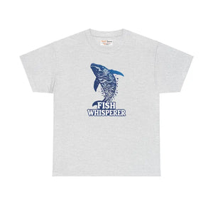 Fish Whisperer Heavy Cotton Tee for Ocean Lovers - Dipaliz - T-shirts
