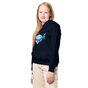 Swim Team Fish Youth Hoodie - Heavy Blend Comfort - Dipaliz - Hoodies