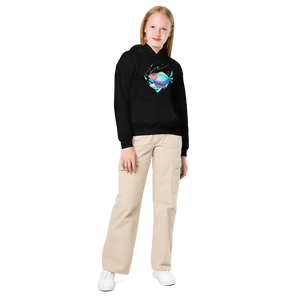 Swim Team Fish Youth Hoodie - Heavy Blend Comfort - Dipaliz - Black / Xs - Hoodies