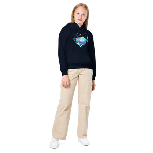 Swim Team Fish Youth Hoodie - Heavy Blend Comfort - Dipaliz - Navy / Xs - Hoodies