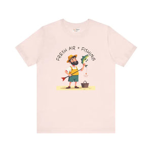Fresh Air Fishing Unisex Jersey Tee - Comfort Style - Dipaliz - Soft Pink / s - T-shirts