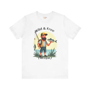 Fisherman Short Sleeve Tee Wild Free Adventure Style Dipaliz - T-shirts