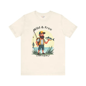 Wild and Free Fisherman Short Sleeve Tee - Dipaliz - T-shirts - s