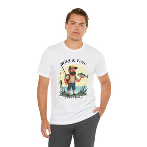 Wild and Free Fisherman Short Sleeve Tee - Dipaliz - T-shirts - s