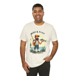 Wild and Free Fisherman Short Sleeve Tee - Dipaliz - T-shirts - s