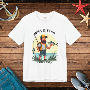 Wild and Free Fisherman Short Sleeve Tee - Dipaliz - T-shirts - s