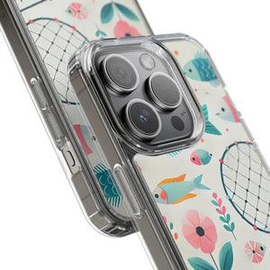 Wave Fishing Clear Phone Case - Stylish Protection - Dipaliz - Mobile Cases