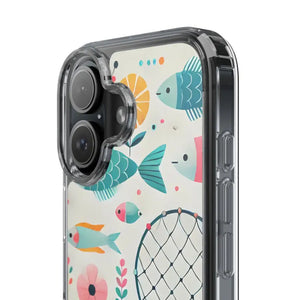 Wave Fishing Clear Phone Case - Stylish Protection - Dipaliz - Mobile Cases