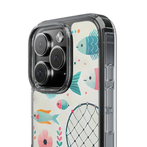 Wave Fishing Clear Phone Case - Stylish Protection - Dipaliz - Mobile Cases